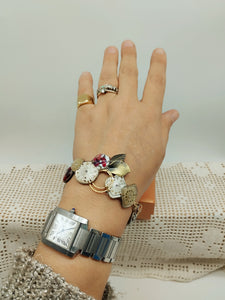 Bracciale con orologi 73 FIORI  ROSSI