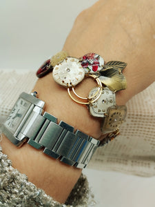 Bracciale con orologi 73 FIORI  ROSSI