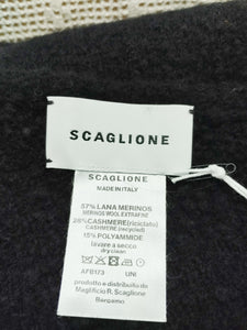 Sciarpa Merino e Cashmere NERO