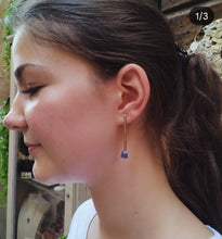 Carica l'immagine nel visualizzatore di Gallery, Orecchini ASIMMETRICI Tanzanite