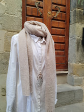 Carica l&#39;immagine nel visualizzatore di Gallery, Sciarpa Merino e Cashmere BEIGE