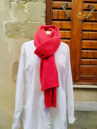 Sciarpa Merino e Cashmere Rosso scarlatto