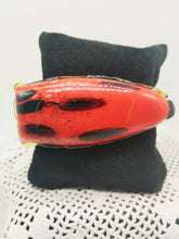 Carica l'immagine nel visualizzatore di Gallery, Bracciale vetro STONE ROSSO Nero