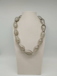Collana vetro DROP Grigio
