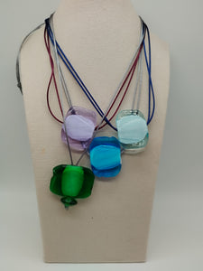 Collana vetro QUADRO Celeste