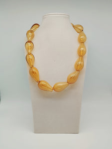 Collana vetro DROP Ambra