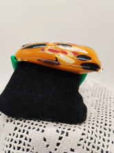 将图片加载到图库查看器，Bracciale vetro STONE SENAPE nero white