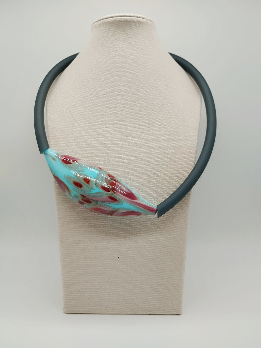 Collana vetro GLIMMER Celeste