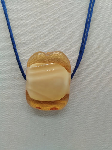 Collana vetro QUADRO Ambra