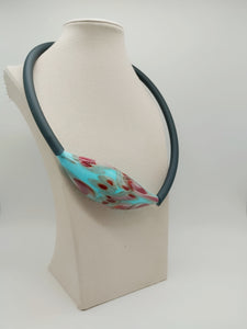 Collana vetro GLIMMER Celeste