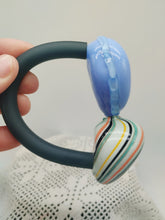 Carica l'immagine nel visualizzatore di Gallery, Bracciale vetro DUO Celeste
