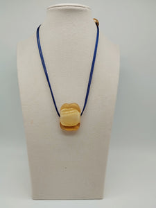 Collana vetro QUADRO Ambra
