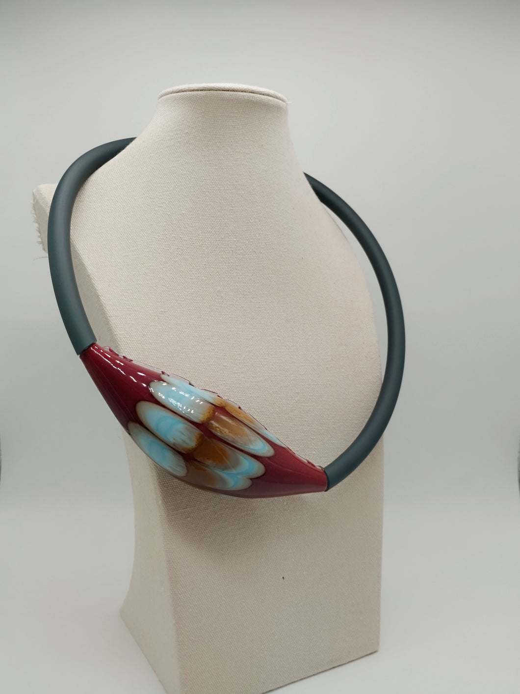 Collana vetro GLIMMER Prugna