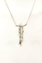 将图片加载到图库查看器，Collana argento e Cromo Diopside  MINIMA