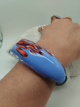 Carica l'immagine nel visualizzatore di Gallery, Bracciale vetro STONE GLICINE E Arancione