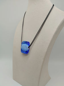Collana vetro QUADRO Celeste