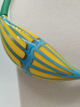 Carica l&#39;immagine nel visualizzatore di Gallery, Collana vetro GLIMMER Giallo/Celeste