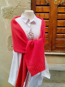 Sciarpa Merino e Cashmere Rosso scarlatto