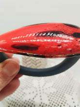 Carica l'immagine nel visualizzatore di Gallery, Bracciale vetro STONE ROSSO Nero