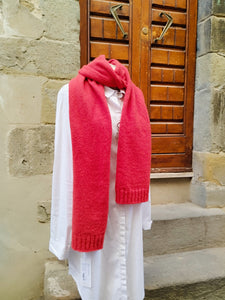 Sciarpa Merino e Cashmere Rosso scarlatto