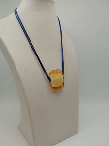 Collana vetro QUADRO Ambra