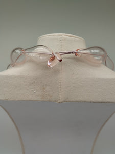 Collana vetro DROP Rosa pallido