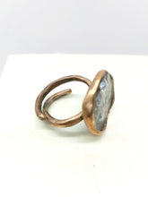 将图片加载到图库查看器，Anello bronzo e smalto COPPETTA CRI. size 14 / 15