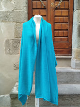 Carica l&#39;immagine nel visualizzatore di Gallery, Sciarpa Cashmere TURQUOISE