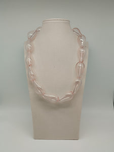 Collana vetro DROP Rosa pallido