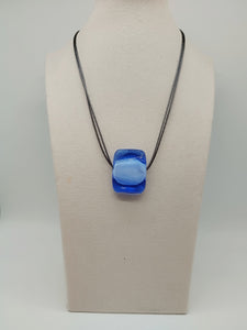 Collana vetro QUADRO Celeste