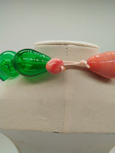 Carica l&#39;immagine nel visualizzatore di Gallery, Collana vetro MOZZO Corallo/ Verde