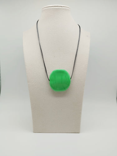 Collana vetro Sasso Verde Pisello