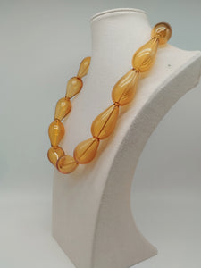 Collana vetro DROP Ambra