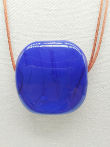 Collana vetro Sasso Blu