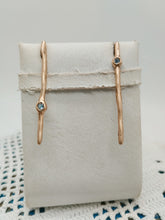 将图片加载到图库查看器，Orecchini bronzo, Topazio celeste AEQUOREA