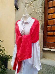 Sciarpa Merino e Cashmere Rosso scarlatto