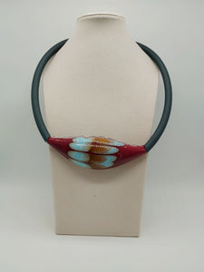 Collana vetro GLIMMER Prugna