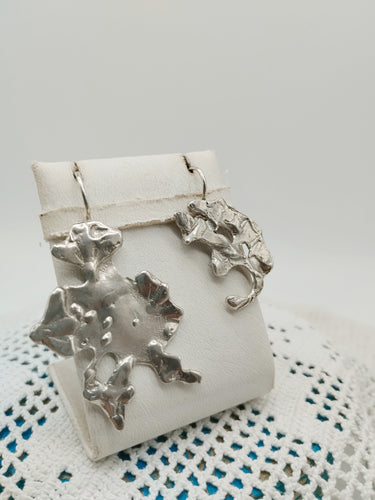 Orecchini silver FOGLIA