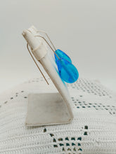 将图片加载到图库查看器，Orecchini vetro PERA Celeste