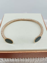 将图片加载到图库查看器，Bracciale bronzo e smalto NERO