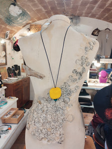 Collana vetro Sasso Blu
