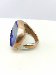 Anello bronzo e smalto MAXI size 14