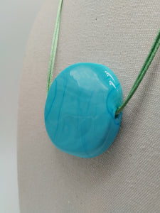 Collana vetro Sasso Celeste
