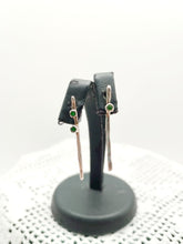 Carica l'immagine nel visualizzatore di Gallery, Orecchini argento e Cromo Diopside  AEQUOREA