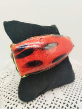 Carica l'immagine nel visualizzatore di Gallery, Bracciale vetro STONE ROSSO Nero