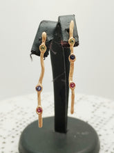Carica l'immagine nel visualizzatore di Gallery, Orecchini Jolite, Peridoto, Rodolite AEQUOREA