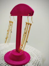 将图片加载到图库查看器，Orecchini gold p. pietre CASCATA
