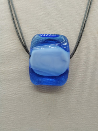 Collana vetro QUADRO Celeste