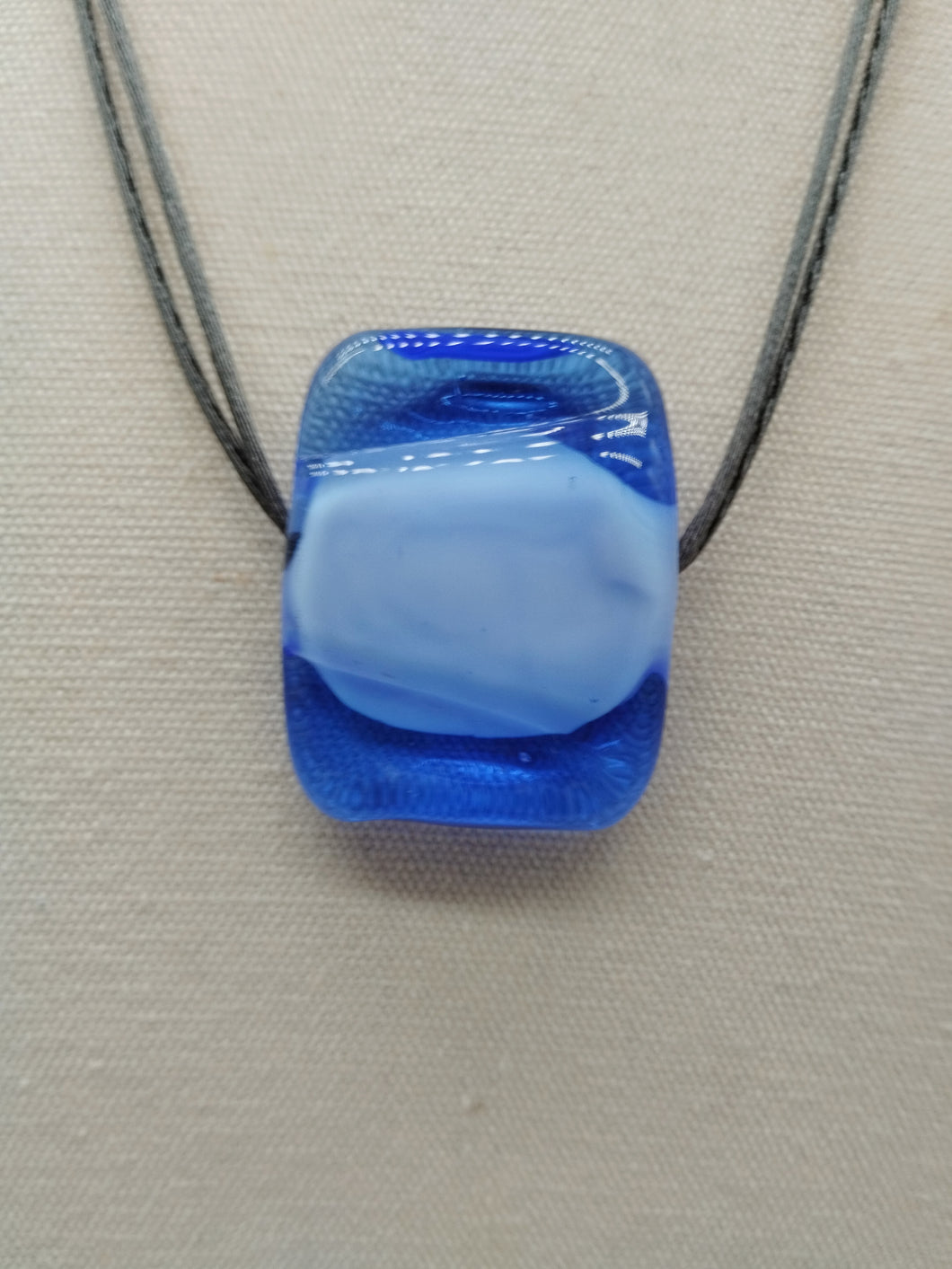 Collana vetro QUADRO Celeste