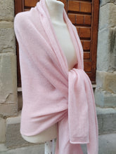 Carica l&#39;immagine nel visualizzatore di Gallery, Sciarpa Cashmere PALE PINK lo